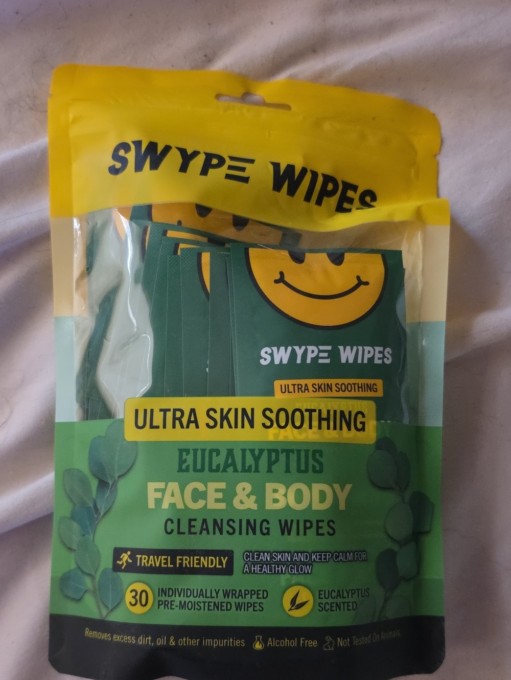 Eucalyptus Face & Body Cleansing Wipes - Green